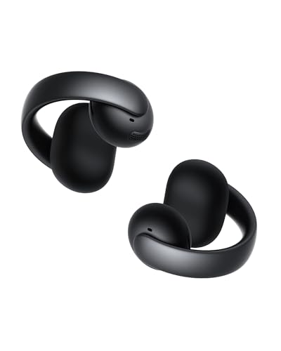 Soundcore AeroClip by Anker, Open-Ear Earbuds, Clip-On Headphones, Adaptive Comfort, Clear Calls with 4 Mics and AI, Stable Fit, 12mm Drivers for Powerful Bass, Hi-Res, Open-Ring Design | Ultra-Comfort for Running Workout, Stable, Power Bass, Hi-Res, 32H