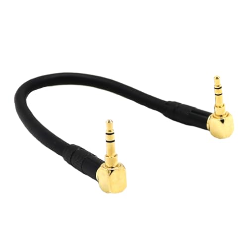 Universal 3.5mm Male to Male AUX Cabel Car Headphone Adapter 90 Degree Angle - color: 1m