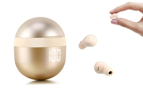 Invisible Mini Sleep Earbuds Bluetooth Wireless for Side Sleeper Small Ears - color: Beige