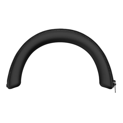 Silicone Headphones Headband Covers Replacement Headband Sleeve with Zippers for WH1000XM6 Headsets Silicone Headphone Cushion - color: Black