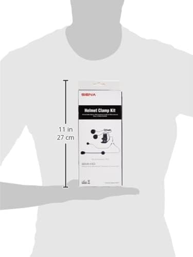 Sena SMH-A0302 Helmet Clamp Kit with Boom and Wired Microphones for SMH10 Bluetooth Headset, Black