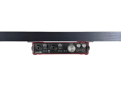 Desk Mount Kit for Focusrite Scarlett 6i6 (1st & 2nd Gen) - Under Desk Mount Brackets with Reversible Clips - Secure Mounting Accessories