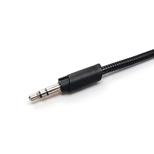 Replacement Microphone ONLY for Logitech G233 Headset Microphone Replacement, Black, 14CM Glass Fiber Metal Cable, 3.5mm Detachable Boom Mic Compatible with G233 G433 GPRO Gaming Headsets