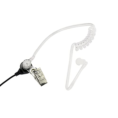 Retevis Acoustic Tube Walkie Talkie Earpiece with Mic, 2 Pin(1 Pack) | Compatible with Motorola CP100/CP100D/CP185/CP200/CP200D/ GP300/GP2000/BRP40/DLR1060 Walkie-talkies, Two Way Radio Earpiece