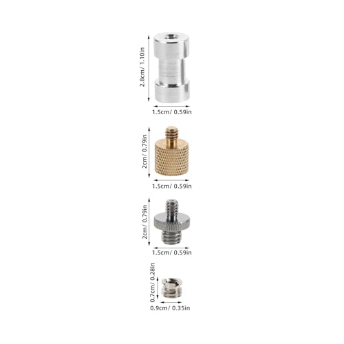 Tripod Screw Thread Adapter for Camera and Microphone Mounts, Aluminum Alloy Material with Portable Convenience and Secure Stable Connection for Photography Studio and Audio Setups