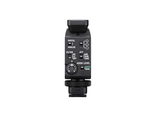 Sony ECM-B1M Compact Shotgun Microphone with Digital Audio Interface,Black - style: ‘w/ microphone’