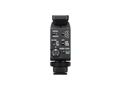 Sony ECM-B1M Compact Shotgun Microphone with Digital Audio Interface,Black - style: ‘w/ microphone’