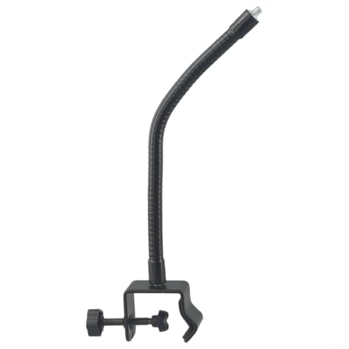 Adjustable Gooseneck Microphone Stand with Desk Clamp, Flexible Metal Arm for Podcasting Streaming Gaming, Compatible with Handheld Mics and Smartphones(A) - size: A