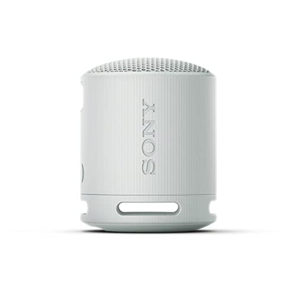 Sony SRS-XB100 Wireless Bluetooth Portable Lightweight Speaker, Light Gray | 16 Hr Battery, Super-Compact Travel Speaker, IP67 Waterproof & Dustproof Shower Speaker, Versatile Strap, Hands-free Calling - color: Light Gray