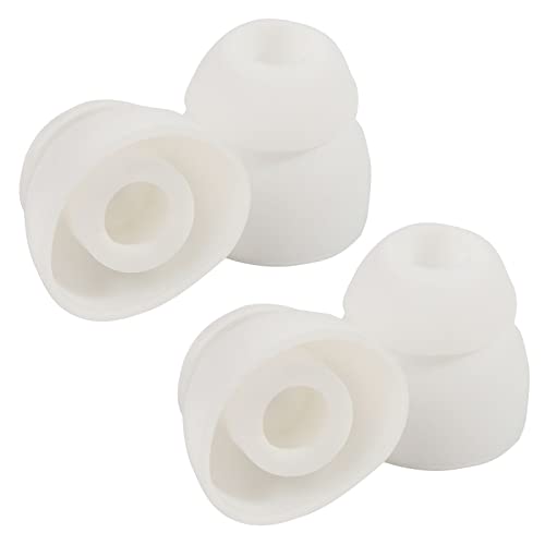 Replacement Double Flange Ear Tips Earbuds Silicone Pads for in Headphones in- Hole 4.5mm Double Flange Ear Tips Buds Pads