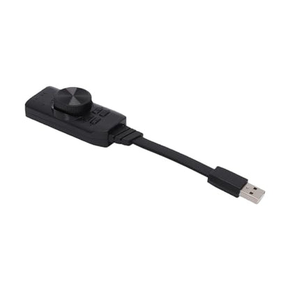 Zunate USB Sound Card 7.1 Surround Sound Adapter, External Audio Converter with Volume Control and Mic Mute for PC Laptop Desktop Gaming Headset Audio Jacks