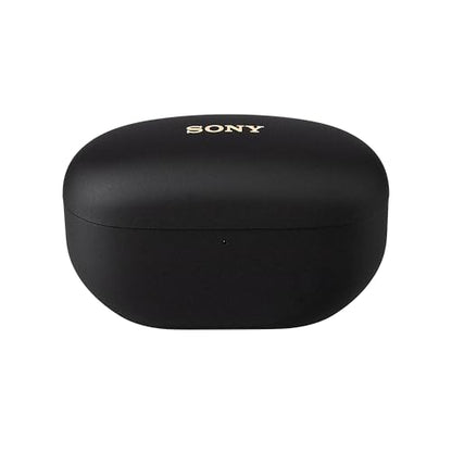 Sony WF-1000XM5 True Wireless Noise Canceling Earbuds (Black) Hi-Res Audio, Bluetooth 5.3, Adaptive ANC, Built-in Microphone with Goby Labs Cleaner and Microfiber Cloth Bundle - color: Black
