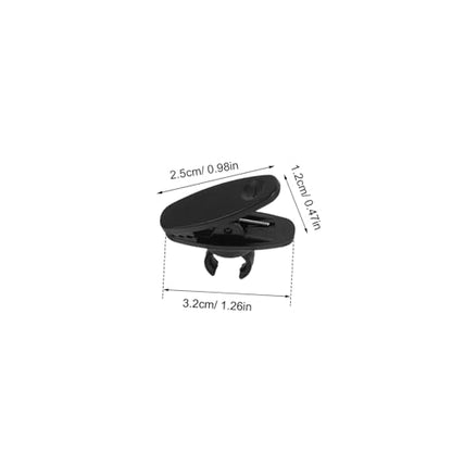 10pcs Black Mic Clip Holder for 10mm Shirt Use