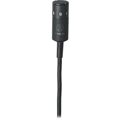 Audio-Technica Pro 35 Cardioid Condenser Instrument Microphone + Microfiber Cleaning Cloth + Goby Labs Microphone Cleaner