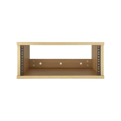 4U Wooden Desktop Studio Rack in Golden Oak Finish | Standard rack for equipment. The perfect solution for keeping your studio space tidy and organized