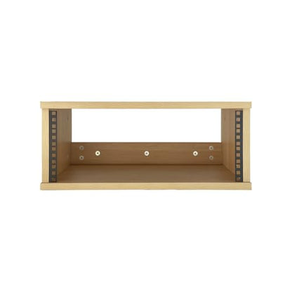 4U Wooden Desktop Studio Rack in Golden Oak Finish | Standard rack for equipment. The perfect solution for keeping your studio space tidy and organized