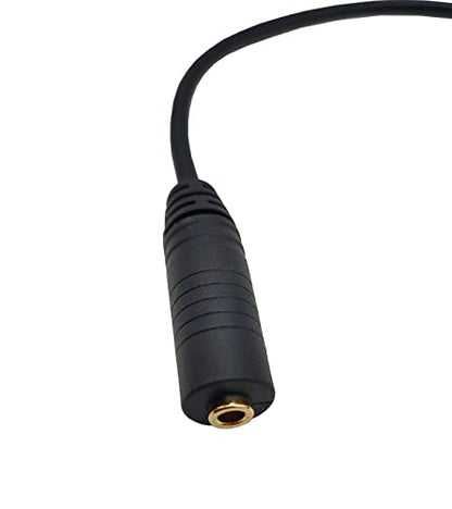 Gold Plated 3.5mm (1/8") 3 Pole Stereo TRS Audio Balanced Female Jack to AV 3 Pin Screw Video Balun Terminal Adapter Connector Cable 30cm/1FT (3.5mm F/3pin) - color: 3.5mm F/3pin