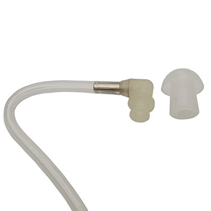 Replacement Mushroom Earbuds Ear Tips Compatible with Motorola Kenwood Baofeng Two Way Radio Air Acoustic Coil Tube Earpiece Transparent Security Headset (10 Pack)