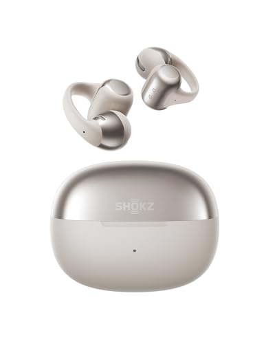 SHOKZ OpenDots ONE Open-Ear Clip-On Bluetooth Earbuds, Grey, Dolby Audio - color: Grey