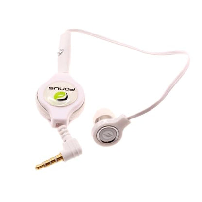 Headphone Retractable Mono Earphone for Compatible with Motorola Moto G Power 5G (2024) - 3.5mm w Mic Headset Handsfree Earbud Earpiece N9D