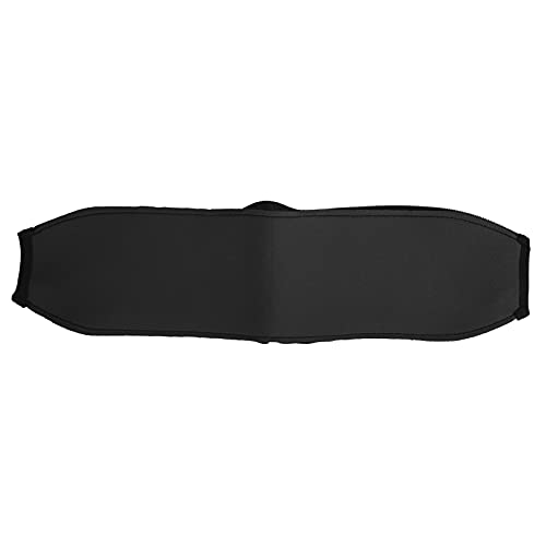 Comfortable Headset Headband Cover Pad for HD50 Headphones Zippered Easy Install Durable PU Leather 1 Pack (Black) - color: Black