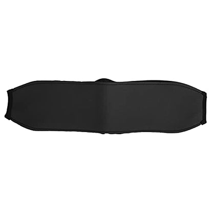 Comfortable Headset Headband Cover Pad for HD50 Headphones Zippered Easy Install Durable PU Leather 1 Pack (Black) - color: Black
