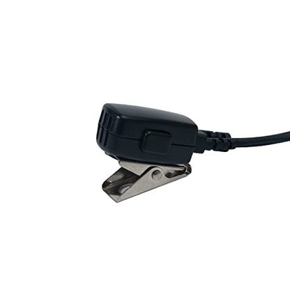 G-Shape Earpiece 2-Pack Compatible with MH230R MR350R T200 | Surveillance Headset, PTT Mic, Comfort, Hands-Free, Lightweight, 2.5mm, Metal Clip, Walkie Talkie, T460 T800 MT350R