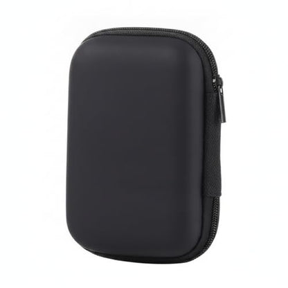 Hard Shell EVA Headphone Case for Over-Ear Models, Compact Travel Storage Organizer, Black