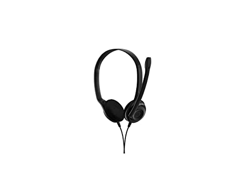 EPOS Sennheiser PC 5 Chat - Headset for Internet Communication, E-Learning and Gaming - Noise Cancelling Microphone, Casual Gaming Lightweight, high Comfort, Minimalistic, Black