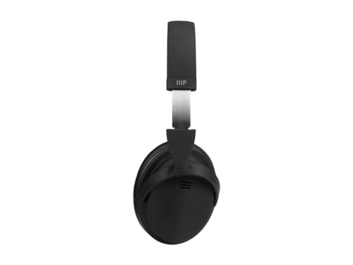 Monoprice Wireless Over Ear Headphones - Active Noise Cancelling (ANC) Bluetooth 5.0, Extended Playtime, Qualcomm aptX Audio, 40mm Drivers, Black