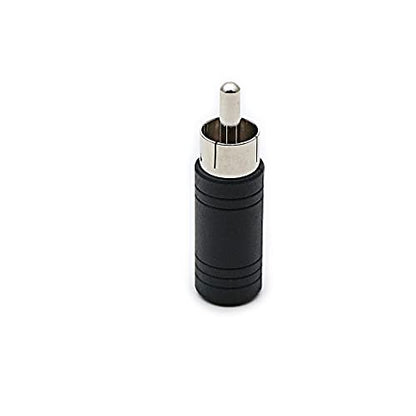 3.5mm Female to RCA Male Adapter 3-Pack RCA Plug to 1/8" Female Mono Jack Audio Connector Converter,for Receiver, Subwoofer, Speaker, Audio Equipment