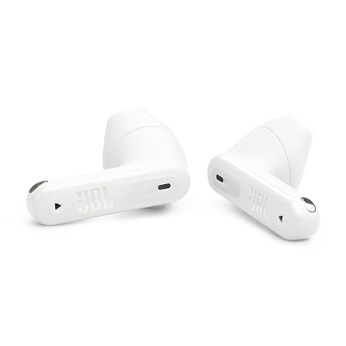 JBL Tune Flex 2 - True Wireless Noise Cancelling Earbuds Spatial Sound and Smart Ambient Technology, 6 mics for Perfect Calls, up to 48Hrs of Playback, IP54 Dust & Water Resistant (White) (Renewed) - color: White