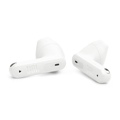 JBL Tune Flex 2 - True Wireless Noise Cancelling Earbuds Spatial Sound and Smart Ambient Technology, 6 mics for Perfect Calls, up to 48Hrs of Playback, IP54 Dust & Water Resistant (White) (Renewed) - color: White