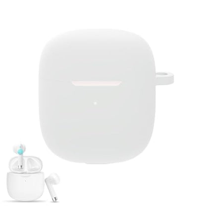 Silicon Case Cover Compatible with Jxrev J51 Wireless Earbuds, Protective Skin with Keychain, with Hole for Charging
