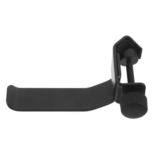Clamp-on Headphone Hanger for Mic Stands and Music Stands with Space-saving Storage, Secure Installation, and Sturdy Iron and Plastic Construction for Musicians and Students