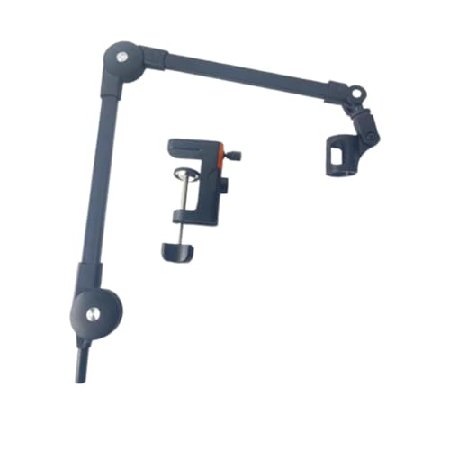 Arm Adjustable Holder Desk Clamp Alloy Construction Mic Clip Cable Management Suitable for Podcasting Studio, with clip