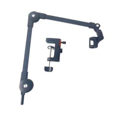 Arm Adjustable Holder Desk Clamp Alloy Construction Mic Clip Cable Management Suitable for Podcasting Studio, with clip