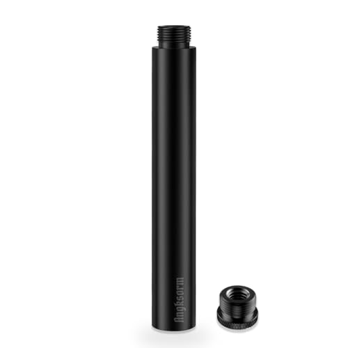 6 Inch Mic Stand Extension Tube KE26XL, 5/8-27 Male to Female, 1 Pack | Microphone Positioning Pole for Extra XLR Cable Clearance, Desk Base, Boom Arm, Podcasting and Live Recording - size: 6-INCHS