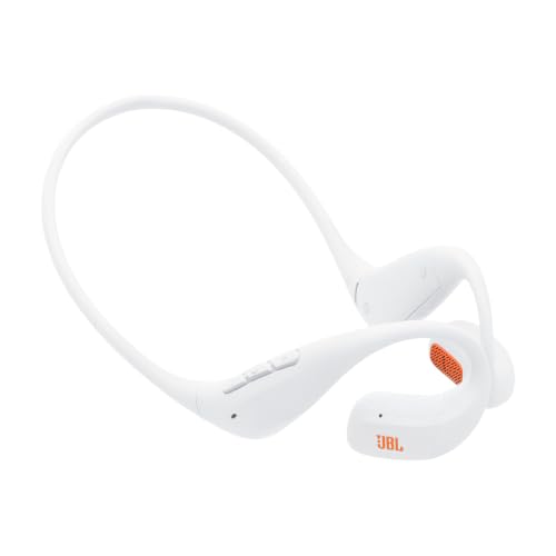 JBL Endurance Pace - Open-Ear Sport Headphones (White/Orange) - color: White