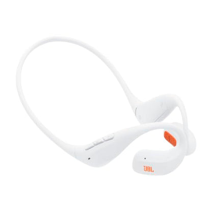 JBL Endurance Pace - Open-Ear Sport Headphones (White/Orange) - color: White