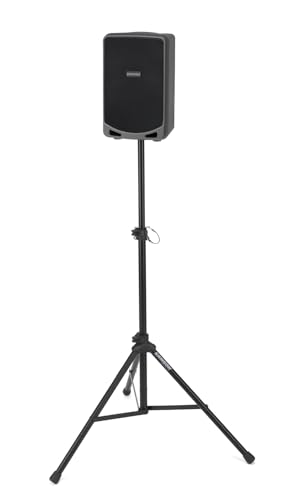 Samson Expedition XP106w 100 Watt Rechargeable Bluetooth Speaker with Wireless Handheld Microphone, Black | Key details: 100 watts with Bluetooth, Wireless HH mic (rechargable battery)