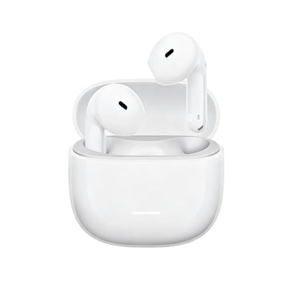 Redmi Buds 8 액티브, 세미 인이어 디자인의 무선 이어폰, 14.2mm 티타늄 다이어프램 드라이버, 블루투스 5.4, 37H 긴 배터리 수명, 듀얼 마이크 AI 노이즈 캔슬링, 구글 패스트 페어, 화이트 - style: Buds 8 액티브 화이트