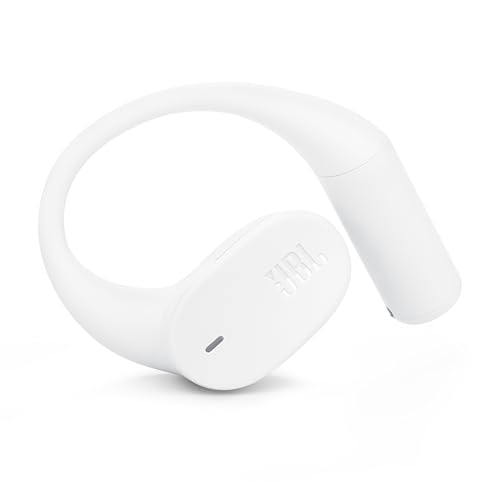 JBL Sense Lite Open Ear Earbuds, True Wireless, Ear Hook Fit - White | Water Resistant Sports And Workout Headphones, Up To 8 Hrs Playtime, Clear Calls With Noise Reduction - color: White