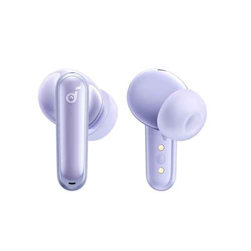 Soundcore P40i by Anker Noise Cancelling Earbuds with Adaptive ANC | Heavy Bass, 60H Playtime, 2-in-1 Case and Phone Stand, IPX5, Wireless Charging, Bluetooth 5.3 - color: Purple