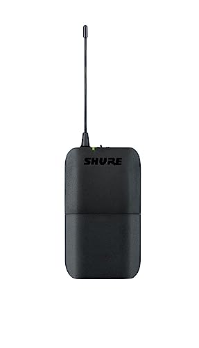 Shure BLX14 Wireless Instrument System J11 Band (596–620 MHz) – BLX4 Receiver, BLX1 Bodypack Transmitter & 1/4" Guitar Cable, Up to 14 Hr Battery, 300 ft Range | BLX4 Receiver, BLX1 Bodypack Transmitter and 1/4 Guitar Cable, Up to 14 Hr Battery, 300 ft Ra