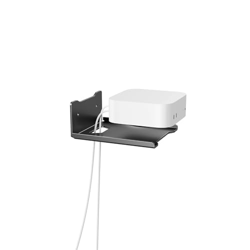 Heavy Duty Steel Floating Shelves, Wall Mounted Shelves for Mini Speaker,Mini Cable Box, Space-Saving Storage Shelf for Living Room, Bedroom & Office (1PCS 5.7" x 4.72") - size: 1PCS 5.7" x 4.72"