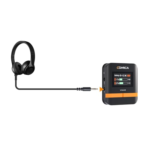 COMICA VM40 2.4G Wireless Shotgun Microphone for Camera,Smartphone and PC,Super Cardioid Mic Support One-Key Denoise with APP Control for Video Recording, Filmmakers, Vloggers