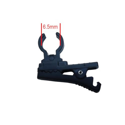2pc ABS Plastic Lavalier Microphone Tie Clip for S Ony UWP for Sennheiser for S aramonic for Shure for Boya Buckle Lavalier Mic Clip (6.5mm) - size: 6.5mm