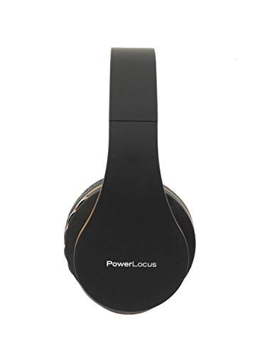 PowerLocus Wireless Bluetooth Over-Ear Stereo Foldable Headphones, Wired Headsets Rechargeable with Built-in Microphone for iPhone, Samsung, LG, iPad (Orange) - color: Orange