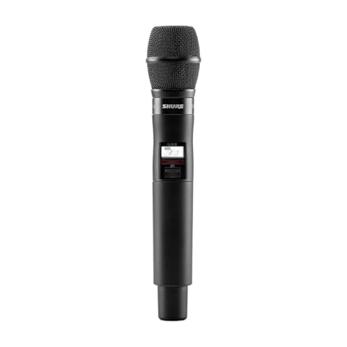 Shure QLXD2/KSM9 Handheld Transmitter with KSM9 Black Vocal Mic Capsule - for use with QLX-D Digital Wireless Microphone Systems, Receiver Sold Separately | V50 Band (QLXD2/KSM9=-V50) - style: V50 Band (174-216 MHz)